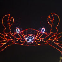 beach holiday lights