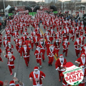 Surf-n-Santa 5 Miler Surf-n-Santa 5 Miler