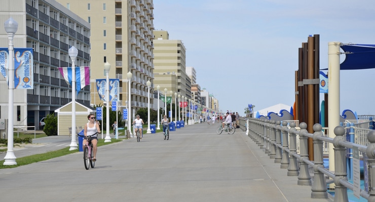 The Virginia Beach Boardwalk as it appears today
