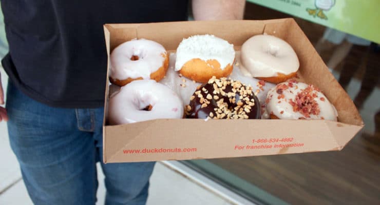 A box of Duck Donuts to put a smile on your face