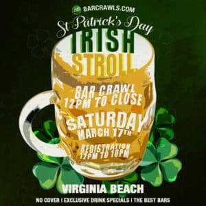 St Patrick’s Day Irish Stroll Bar Crawl