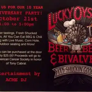 Lucky Oyster 10 Year Party