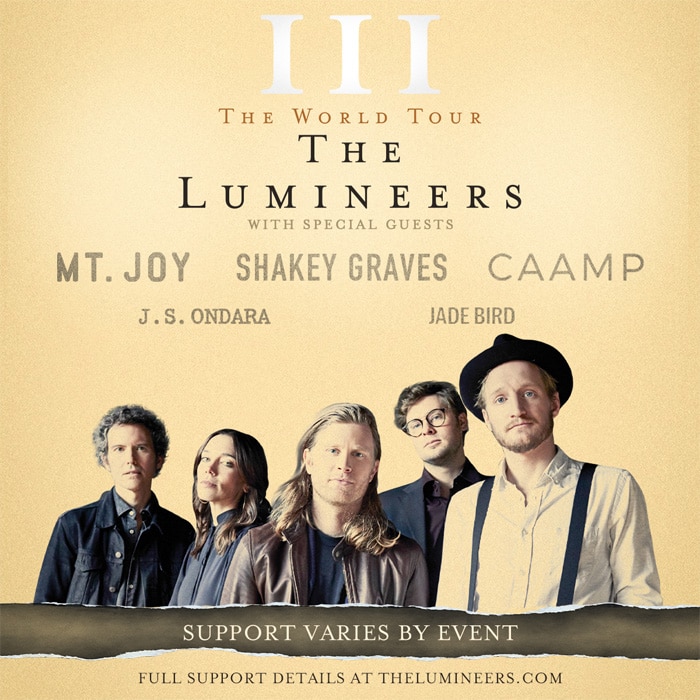 The Lumineers III The World Tour Event Virginia Beach, VA