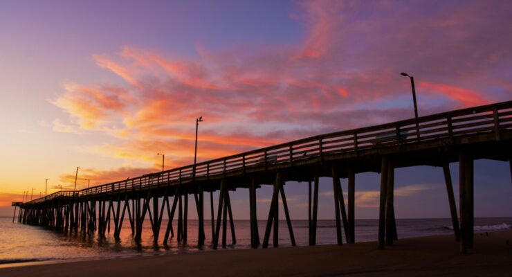 Boardwalk in Virginia Beach, VA.
